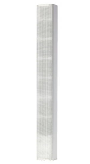 Colonne acoustique métal blanc pierre, 6 HP, 60/40/30 W 100 V CO_160 Rondson