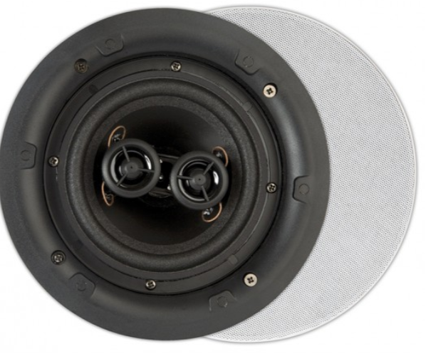 ArtSound FL550, Flat, haut-parleur encastrable stéréo 2 voies, rond, 10-100W (Unité)