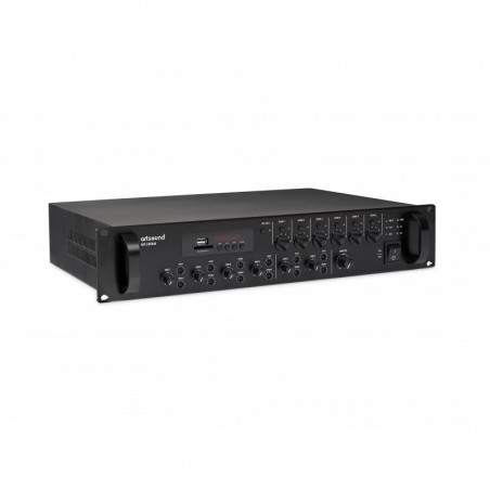 [MX-5006M] ArtSound MX-5006M, Amplificateur mélangeur avec source intégrée 6 zones, 100V, 19", 3U, 500W