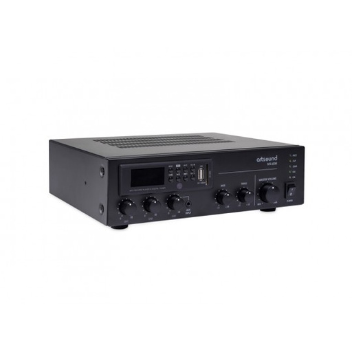 [MX-60M] Amplificateur Mélangeur ArtSound MX-60M, modèle de table, 100V, tuner/BT, 60W