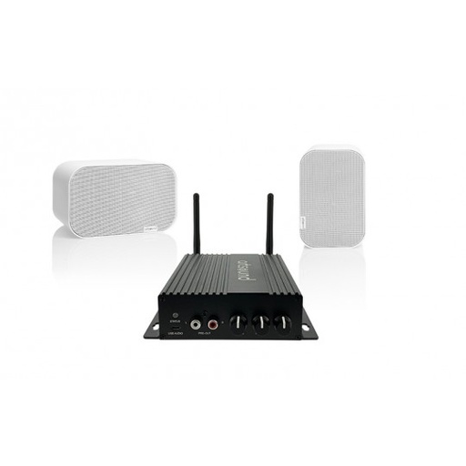 [SMARTPACK/UNI30] PACK Amplificateur Muliti-Zones + 2 Enceintes murales, ArtSound,  SMARTPACK 2xUNI30 White + SMART HYDE